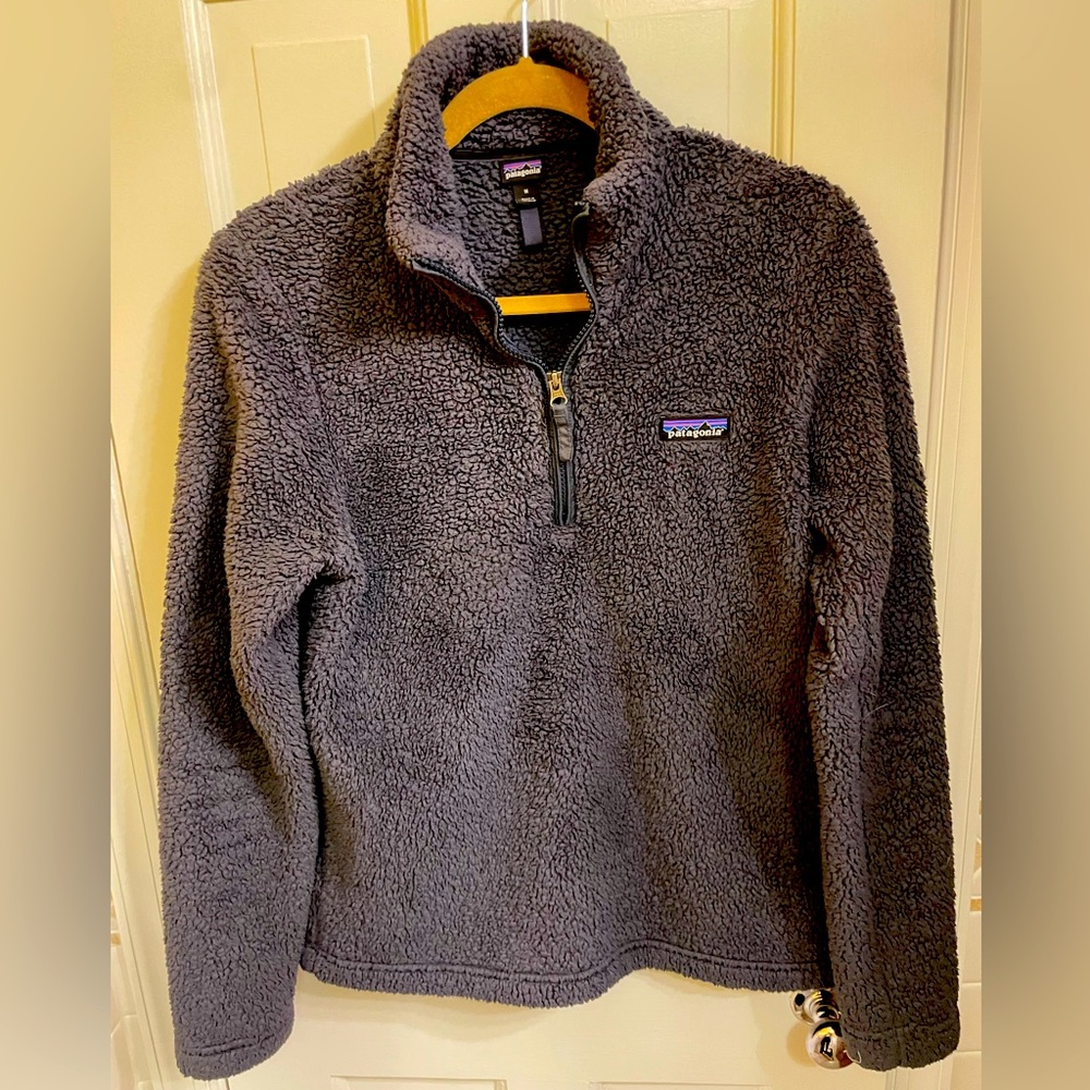 Patagonia Sherpa 1/4 zip pullover. Slate grey. Size medium